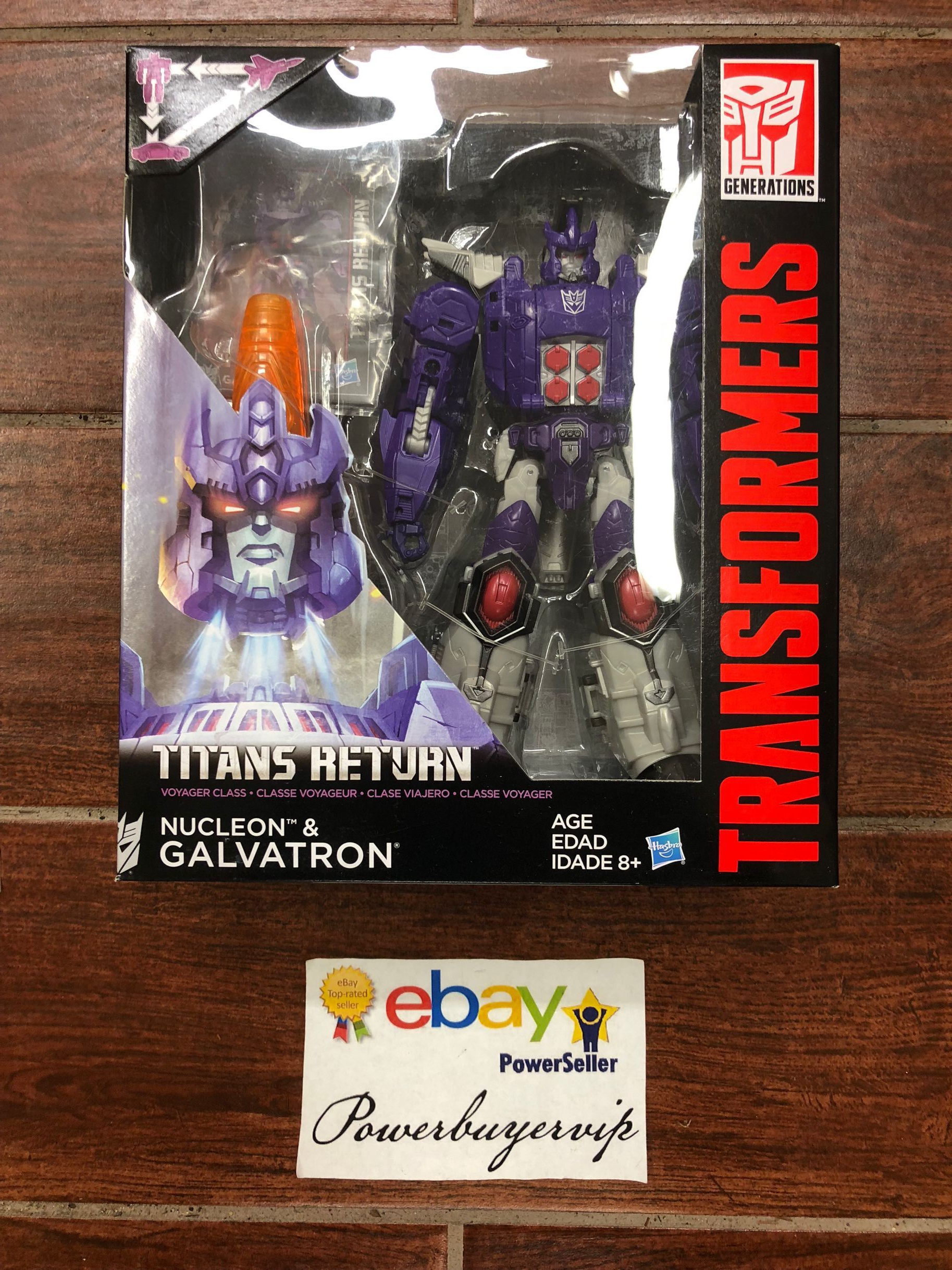 NEW Transformers Titans Return Galvatron & Nucleon Voyager Class Action Figure