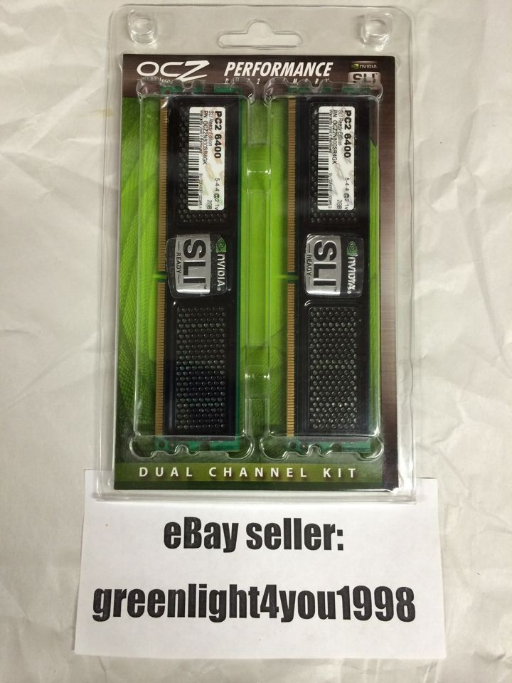 OCZ SLI Ready Edition DUAL CHANNEL 4GB Kit (2x2GB) PC2 6400 DDR2 - Click Image to Close