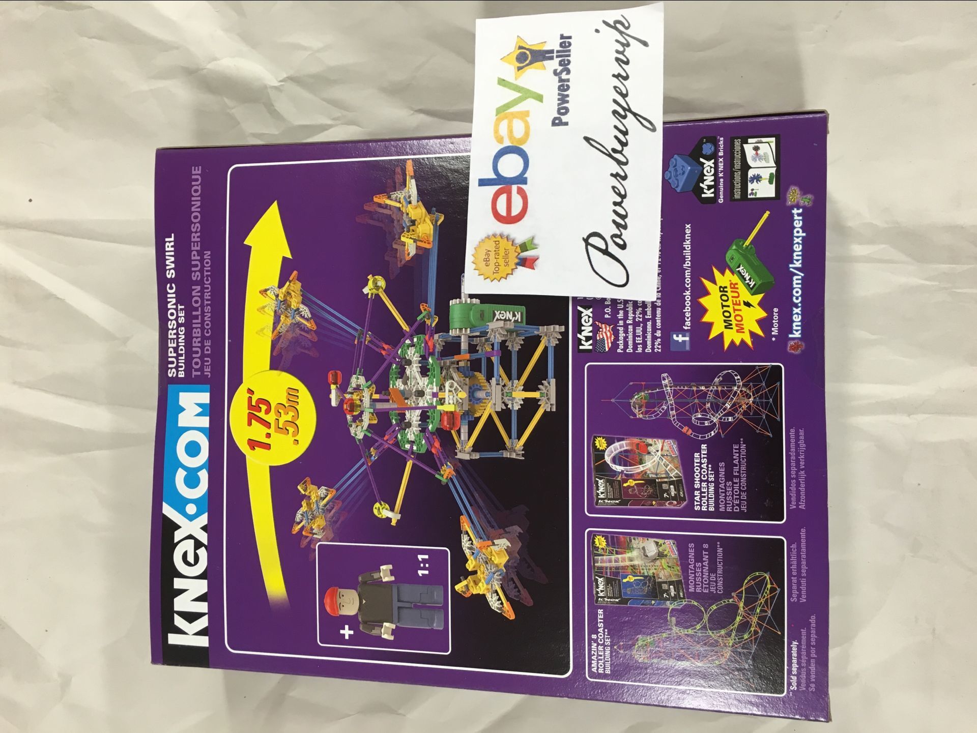 K'NEX Supersonic Swirl Building Set KNEX 13410 464 Pieces Motorized Arms - Click Image to Close