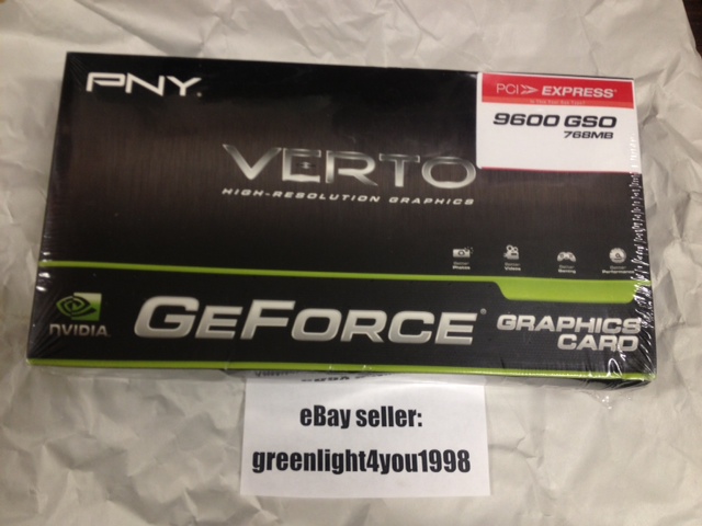 PNY Verto GeForce 9600GSO 768MB nVidia GeForce Graphics Card No Sales Tax