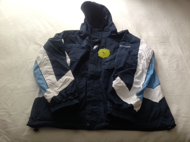 North Carolina Columbia Men's Halfback Reversible Jacket Size LARGE - Click Image to Close