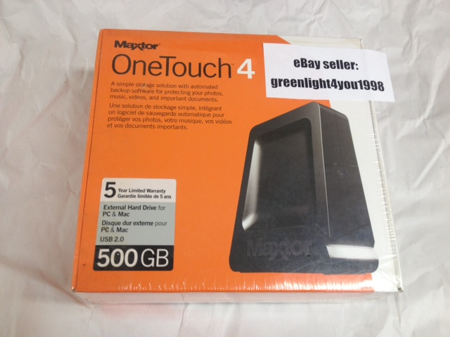 Maxtor OneTouch 4 500GB Desktop External Hard Drive STM305004OTB