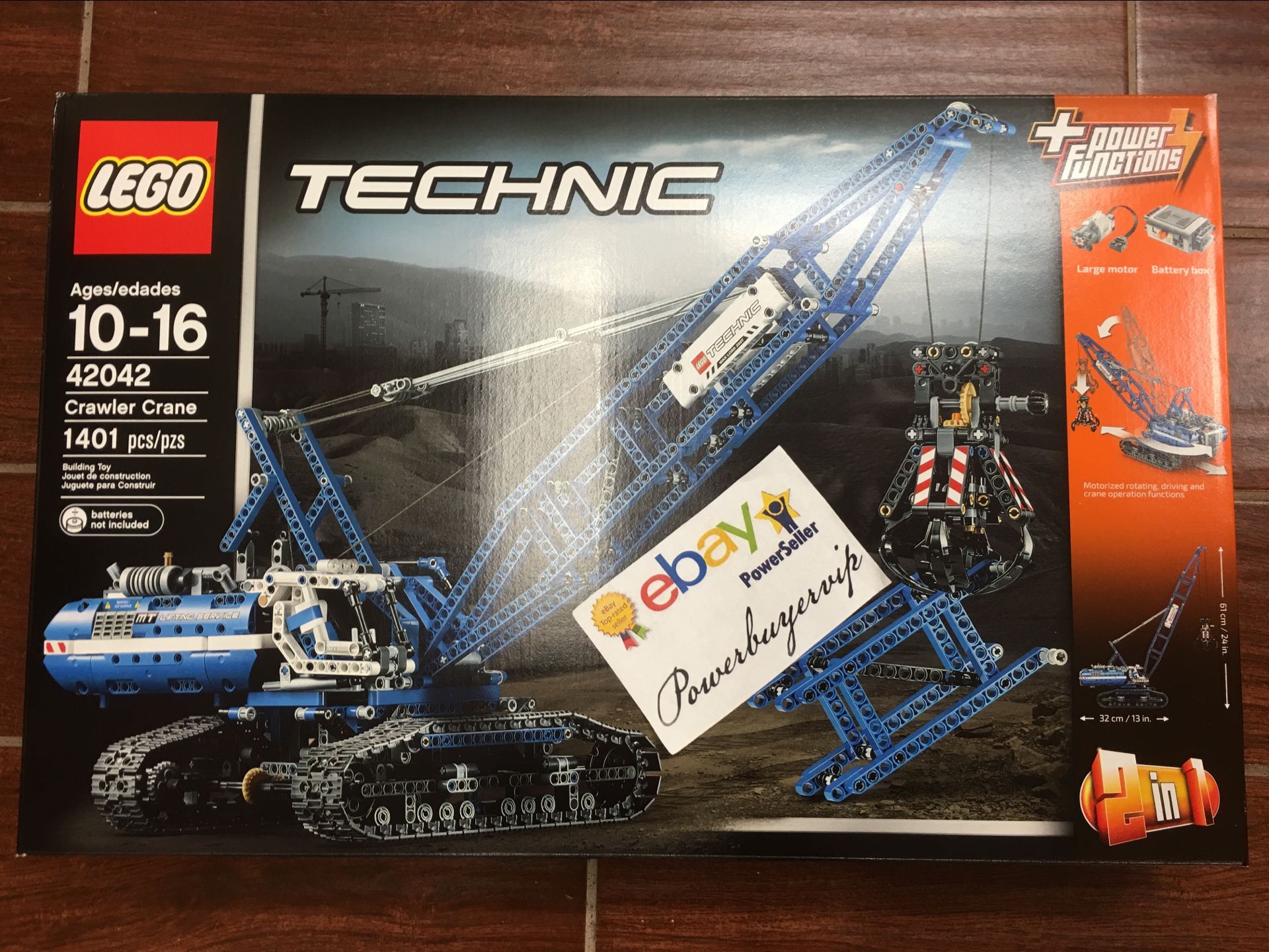 NEW IN BOX LEGO 42042 Lego Technic Crawler Crane Building Set - Click Image to Close