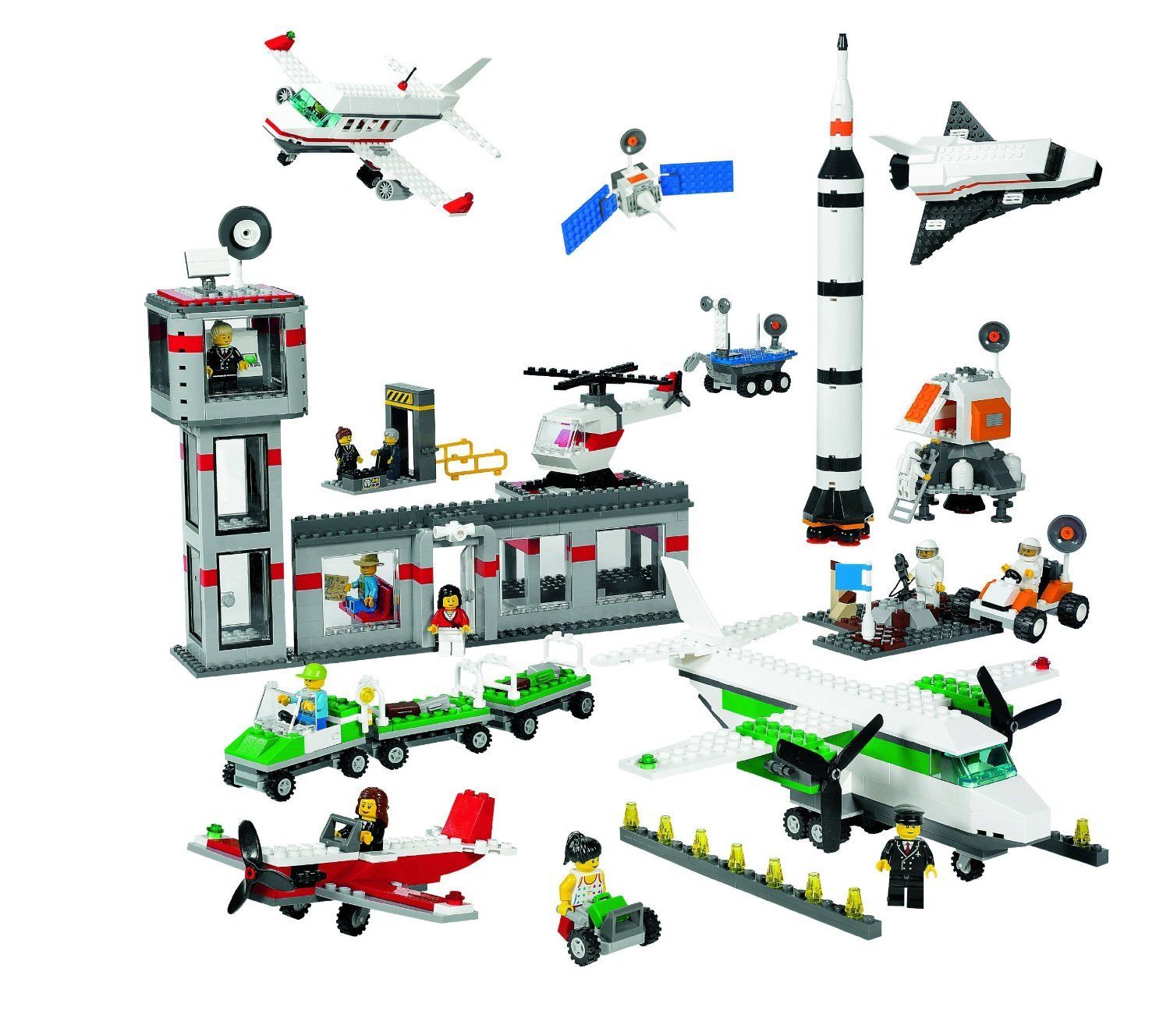 LEGO 9335 Education Space and Airport Set 4579792 (1176 Pieces) Building Toy - Click Image to Close