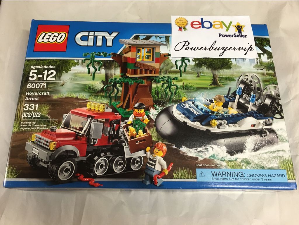 LEGO CITY 60071 Police Hovercraft Arrest In The Swamp 331 Pcs Building Toy - Click Image to Close