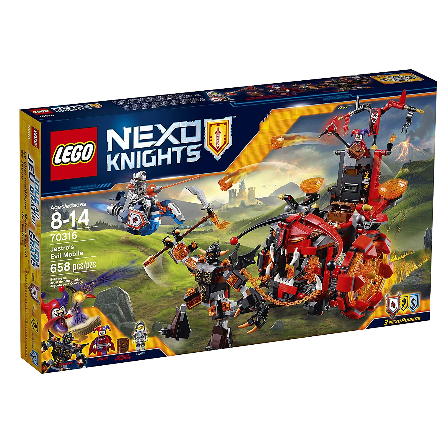 LEGO 70316 NexoKnights Jestro’s Evil Mobile No Sales Tax - Click Image to Close