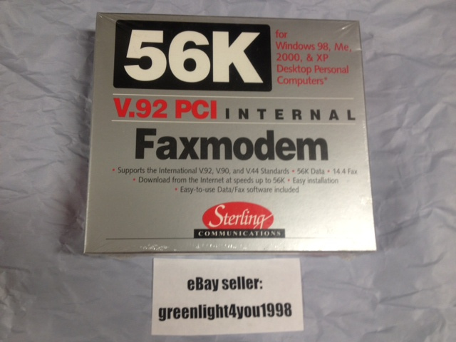 Sterling 56K V.92 PCI Internal Faxmodem S20-03DF No Sales Tax