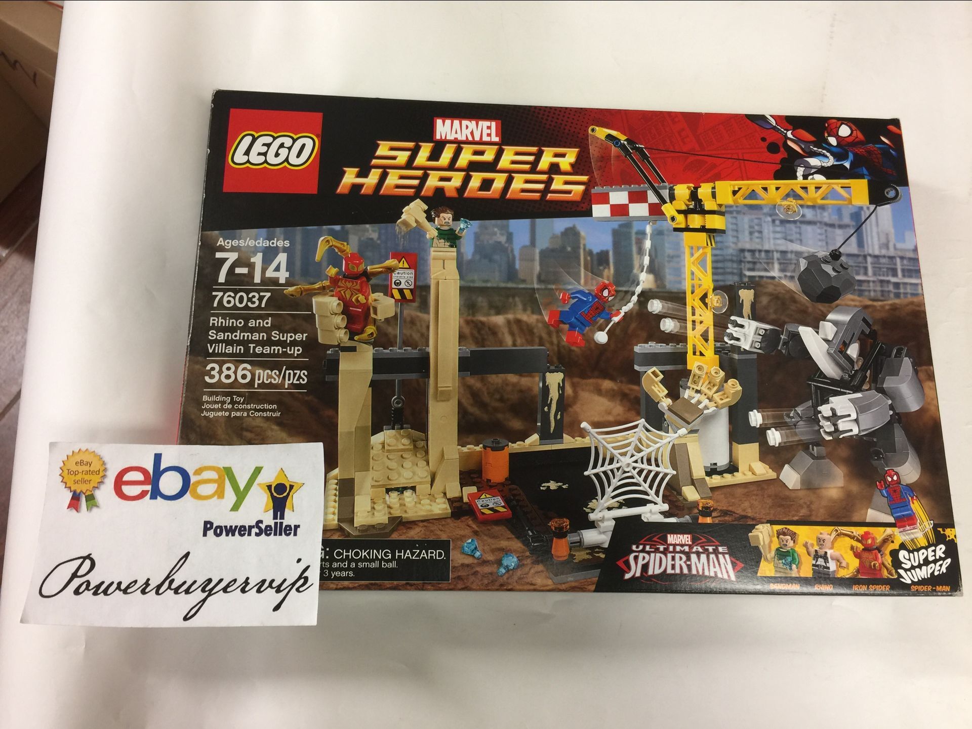 LEGO 76037 Rhino & Sandman Super Villain Team-up Marvel Super Building Toys - Click Image to Close