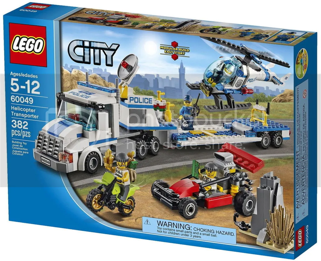 LEGO City Helicopter Transporter (60049) 382 pcs/pzs Building Toy - Click Image to Close